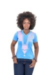 V-Neck Embroidered Unisex T-shirts